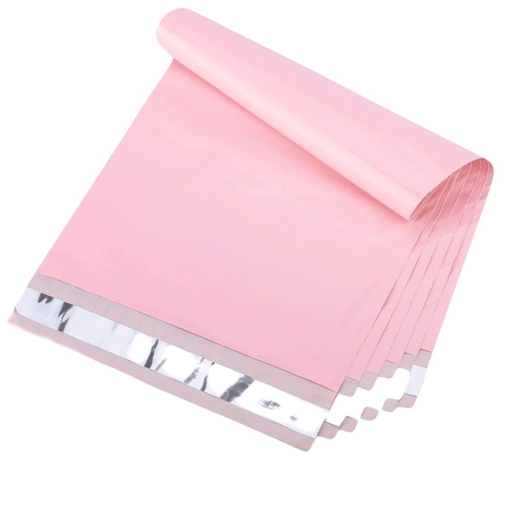 10 x 13 poly mailers (50) pieces lot , envelope shipping Bags / Pink - Picture 1 of 3